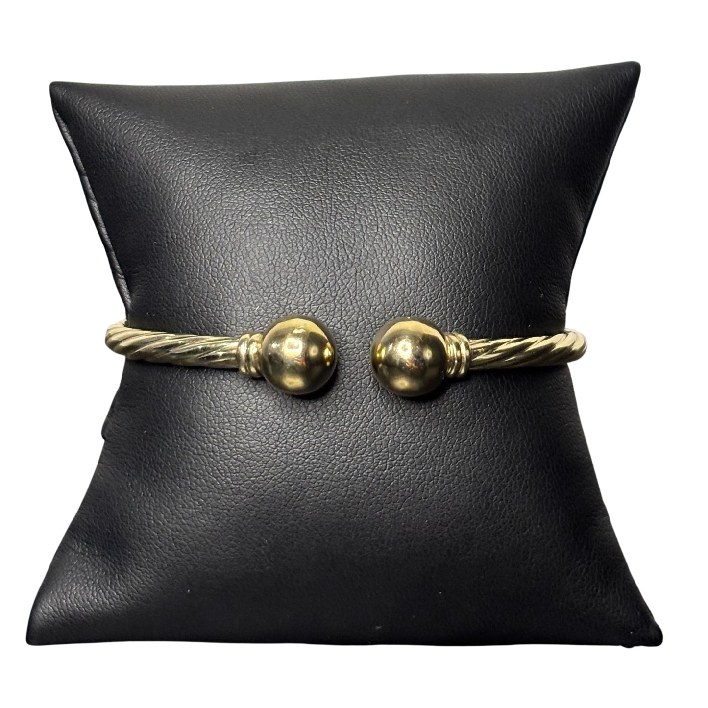 Twisted Bead Gold Bracelet (10K Gold)