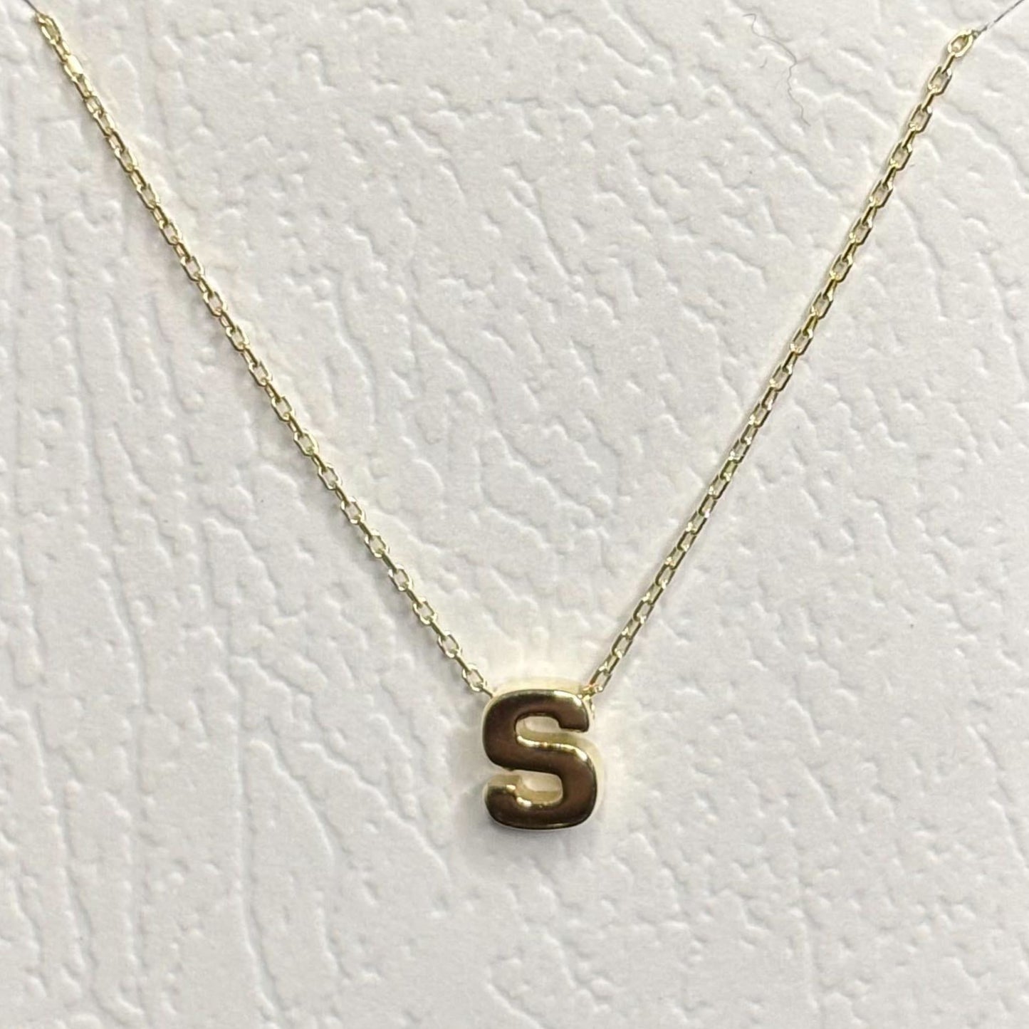 Initial Letter Pendant Necklace