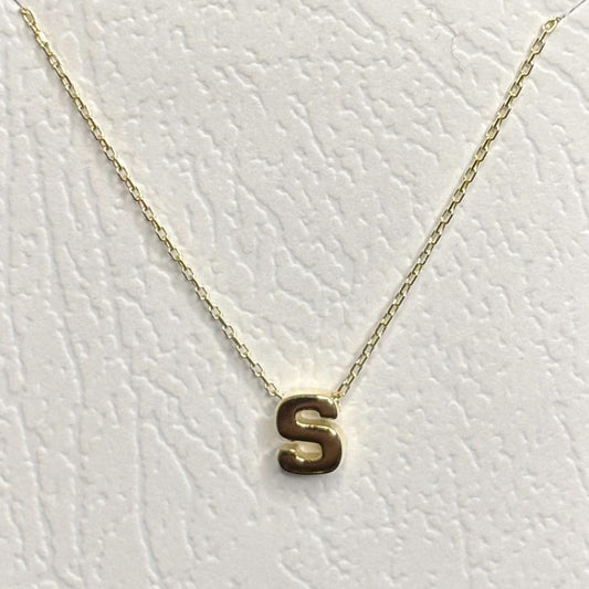 Initial Letter Pendant Necklace