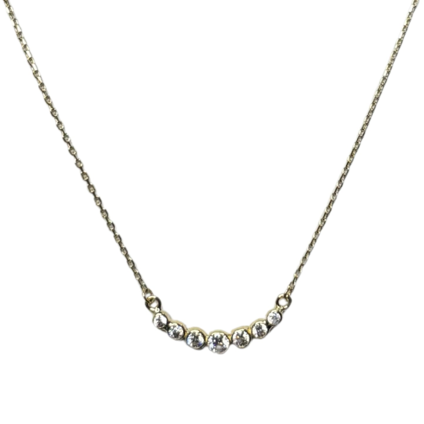 Minimal Gold Chain with Zirconia Detail (10K)