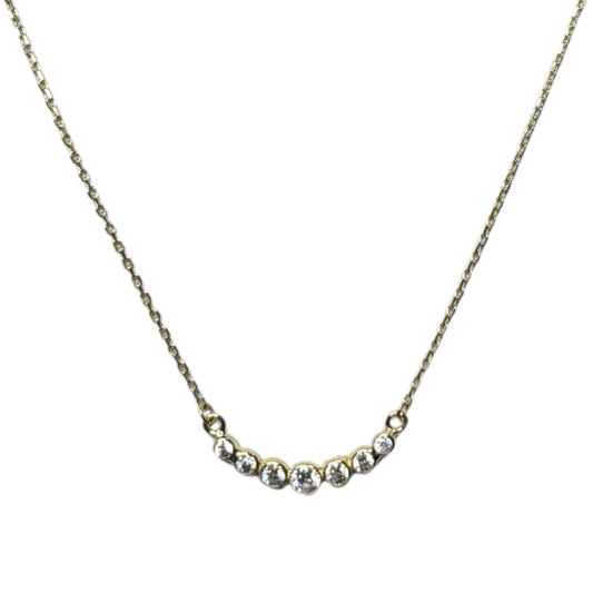 Minimal Gold Chain with Zirconia Detail (10K)