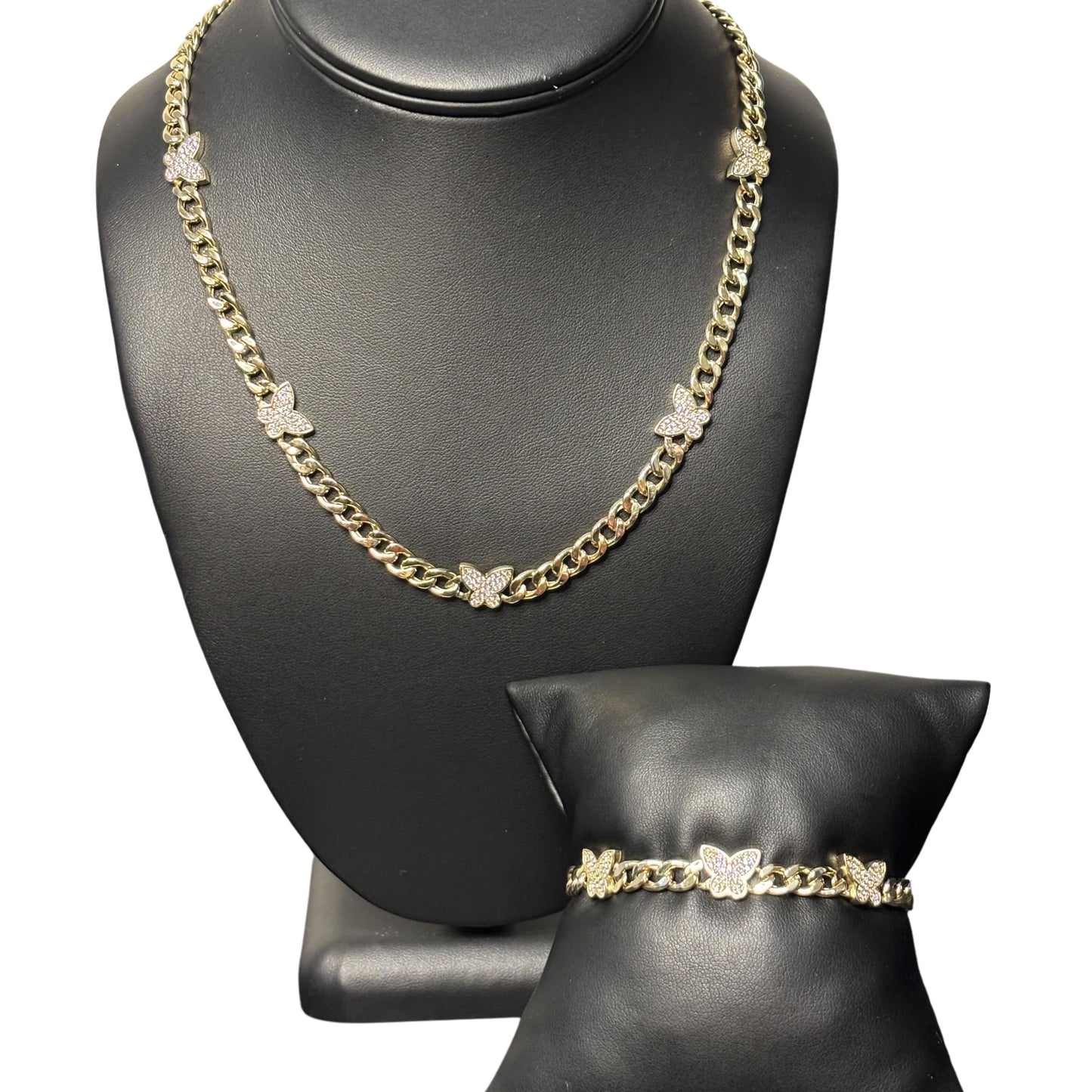 Monaco Butterfly Zirconia Jewelry Set