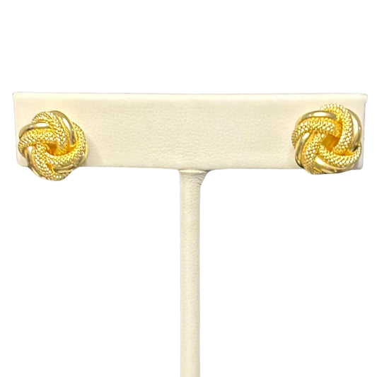 Bold Knot Earrings (10K Gold)