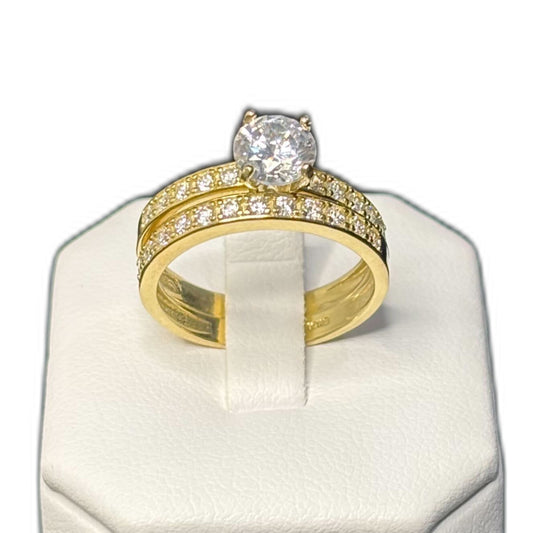 Zirconia Engagement Ring